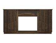 Dark Mezquite 70 inch TV Console in black-finished mango wood