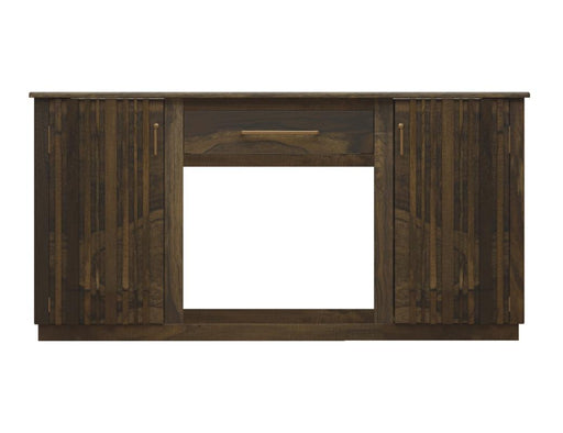 Dark Mezquite 70 inch TV Console in black-finished mango wood