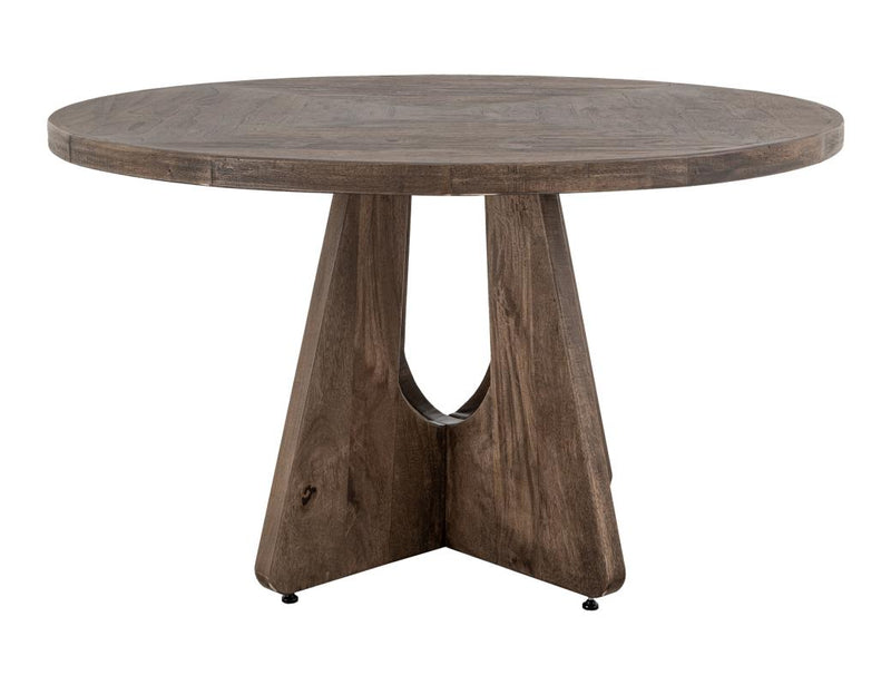 Balam Black Round Dining Table 47-inch