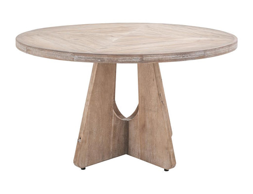 Balam White Round Dining Table 47-inch