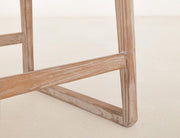 Balam White Bar Stool, green seat