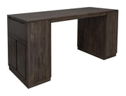 Dark Mezquite Kitchen Island angle