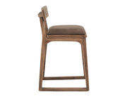 Balam Brown Bar Stool, brown seat