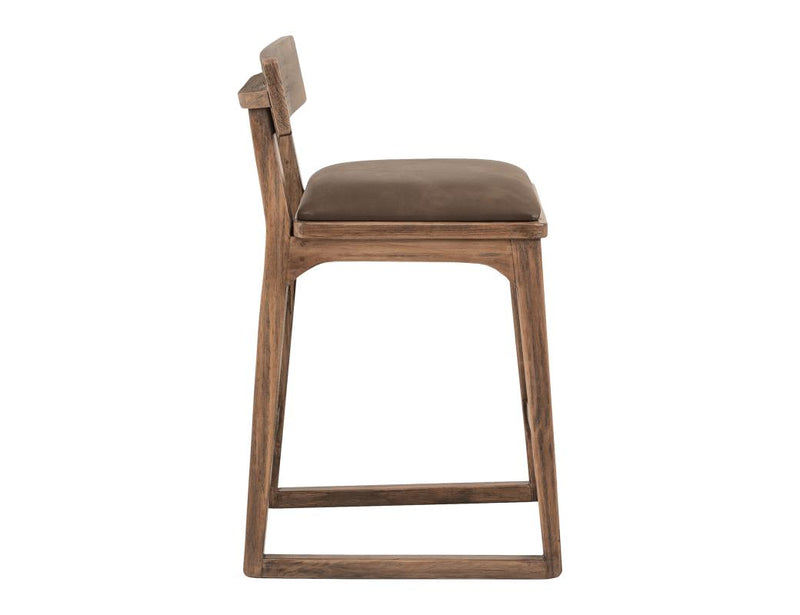 Balam Brown Bar Stool, brown seat