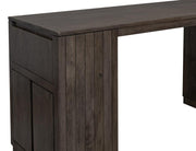 Dark Mezquite Kitchen Island detail