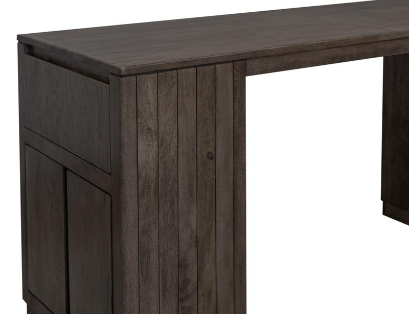 Dark Mezquite Kitchen Island detail