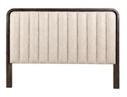 Dark Mezquite Upholstered Bed headboard