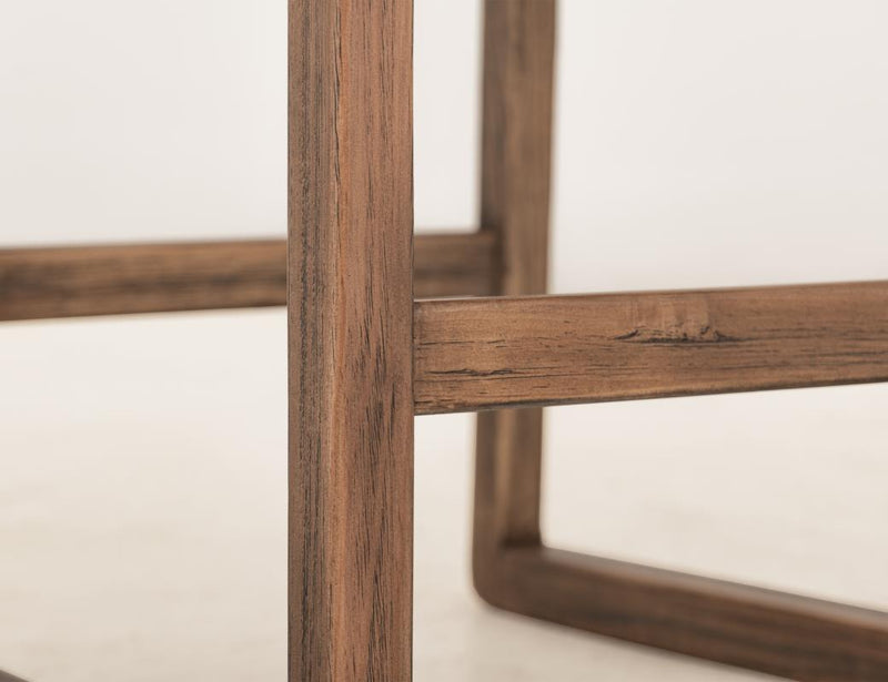 Balam Brown Bar Stool, green seat
