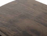 Dark Mezquite 2 Drawer Panel Nightstand detail