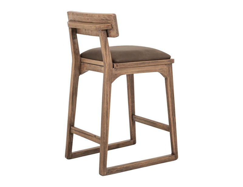 Balam Brown Bar Stool, brown seat