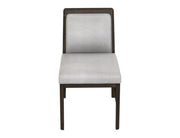 Dark Mezquite Upholstered Dining Chair side