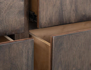 Dark Mezquite 6 Drawer Dresser detail