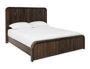 Dark Mezquite Panel Bed