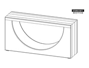 Dark Mezquite Sofa Table dimension diagram