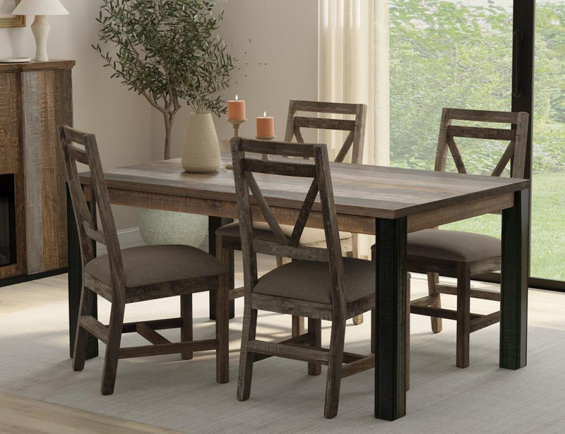 Loft Brown 65" Dining Table - dining room scene