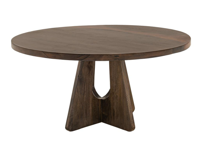 Raramuri round dining table angled view