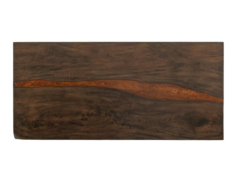 Table top with epoxy accent