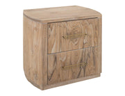 Balam White Nightstand angled view