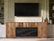 Balam Brown 80 inch TV stand room scene