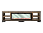Loft Brown 92" Fireplace TV Console - alternate view