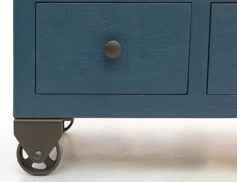 Oslo Blue Console - Barewood
