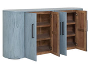 Balam Blue console doors open angled