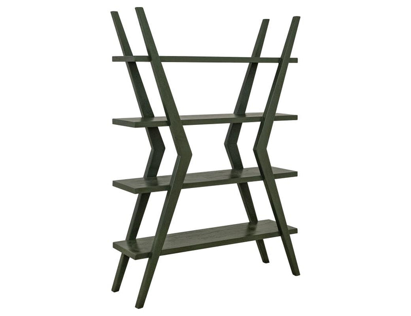 Moka Green Bookcase - Barewood