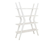 White Moka Bookcase - Barewood