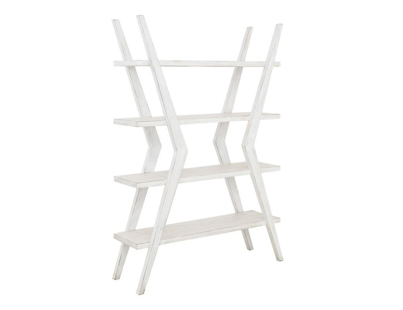 White Moka Bookcase - Barewood
