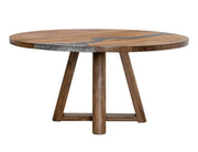 Silver Resin Round Dining Table - Barewood