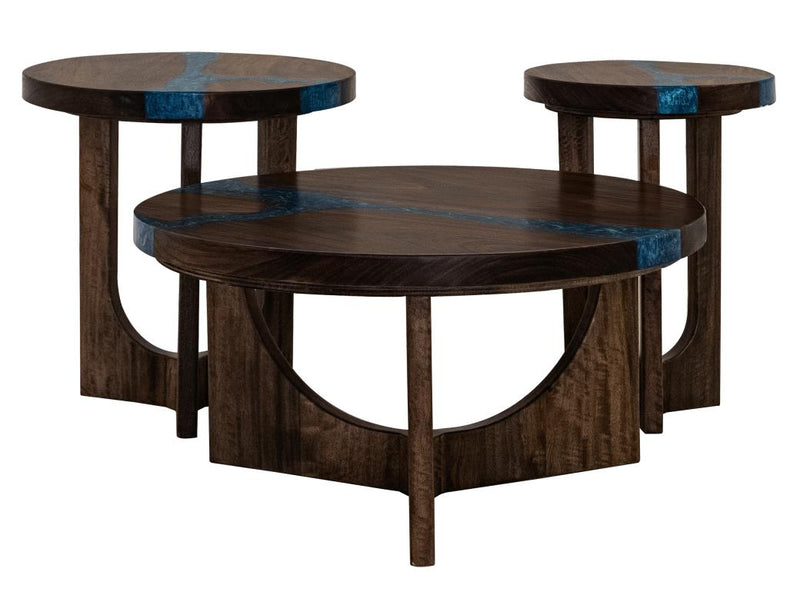 Zaphiro Round End Table - Barewood