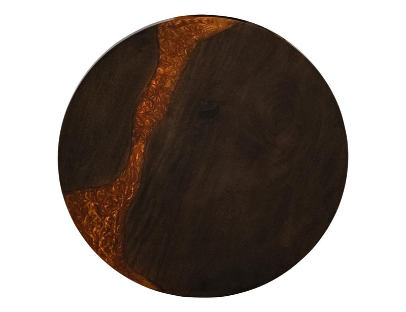 Raramuri Round Cocktail Table epoxy top