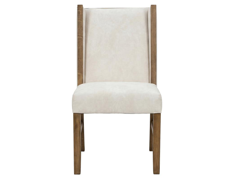 Silver Wood Frame Upholstered Chair - Barewood