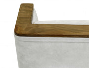 Silver Wood Frame Upholstered Chair - Barewood
