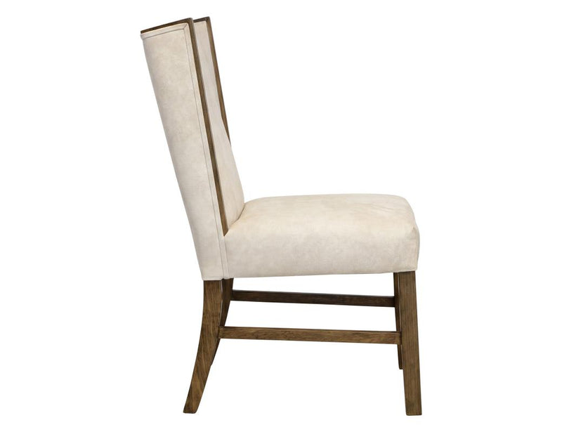 Silver Wood Frame Upholstered Chair - Barewood
