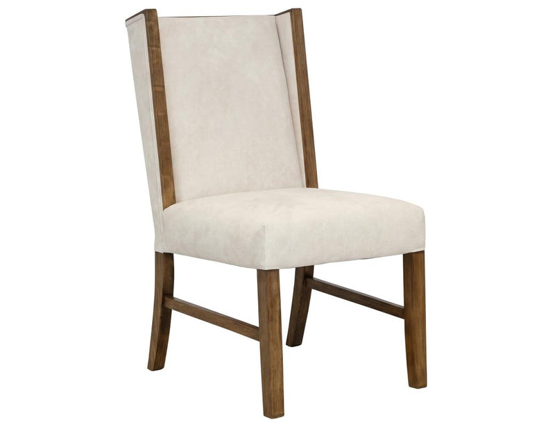 Silver Wood Frame Upholstered Chair - Barewood