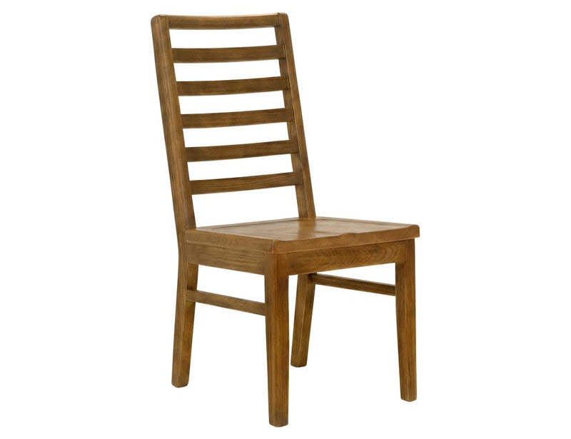Balam Brown Dining Chair, solid wood seat