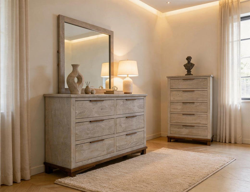 Golden Loft 5 Drawer Chest - Barewood