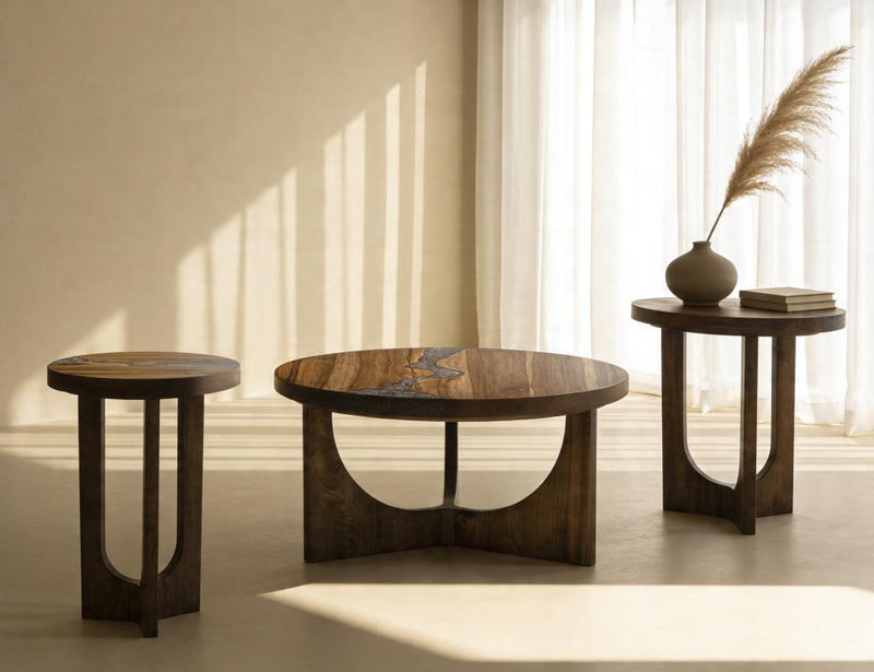 Silver Chairside Table - Barewood