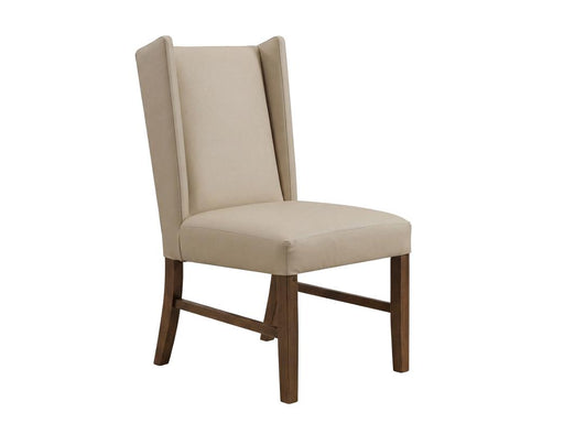 Silver Leather Chair - Barewood