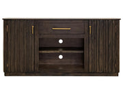 Dark Mezquite TV Console angle