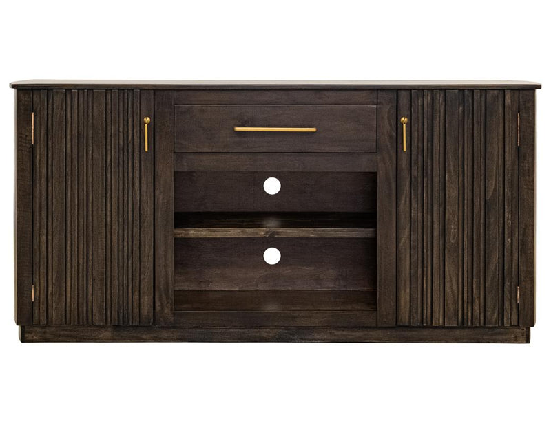 Dark Mezquite TV Console angle