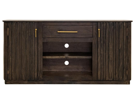 Dark Mezquite TV Console angle