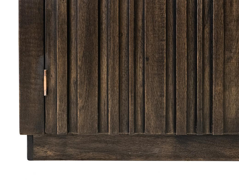 Dark Mezquite TV Console detail