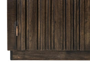 Dark Mezquite Fireplace TV Console detail