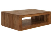 Balam Brown open-shelf cocktail table