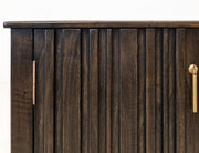 Dark Mezquite Fireplace TV Console detail
