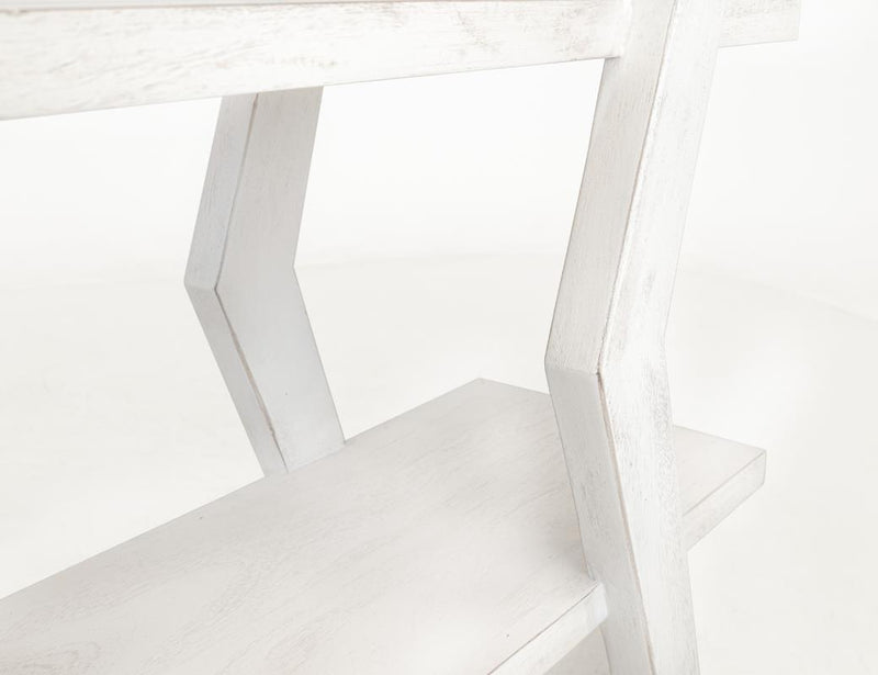 White Moka Bookcase - Barewood