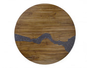 Silver Resin Round Dining Table - Barewood