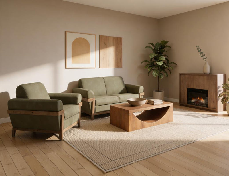 Mezquite Cocktail Table in a living room